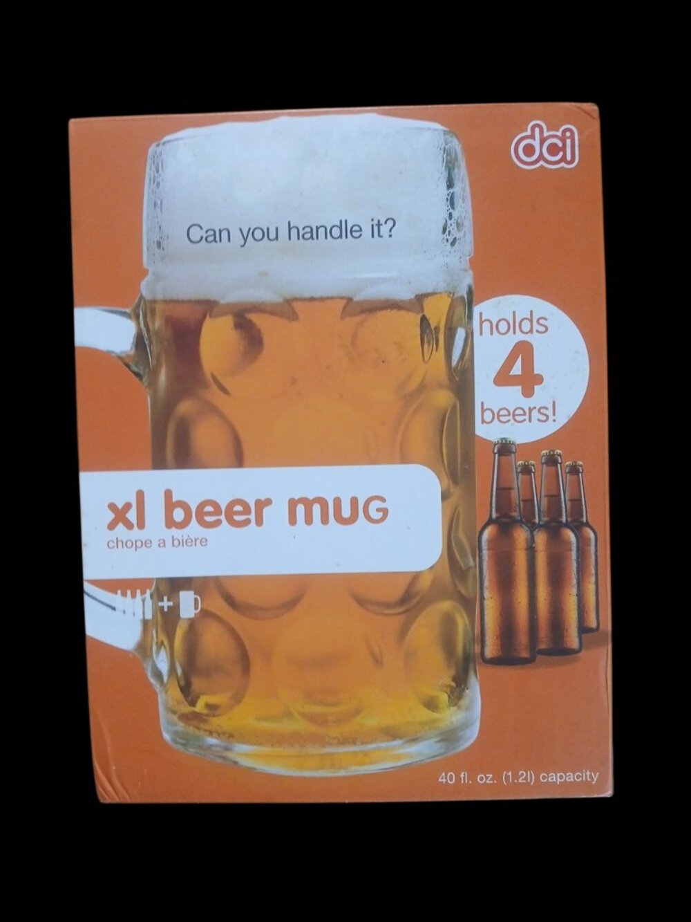 Clear Glass Beer Mug